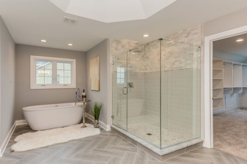 Shower-Tub Combo in Small Bathroom